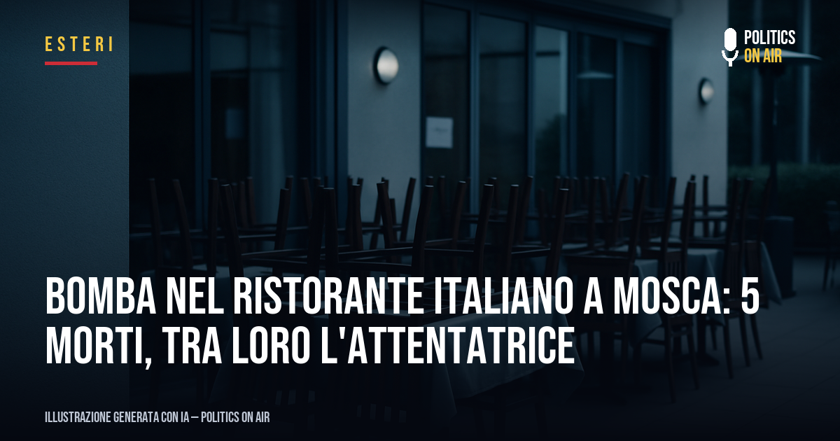 Bomba nel ristorante italiano a Mosca: 5 morti, tra loro l’attentatrice