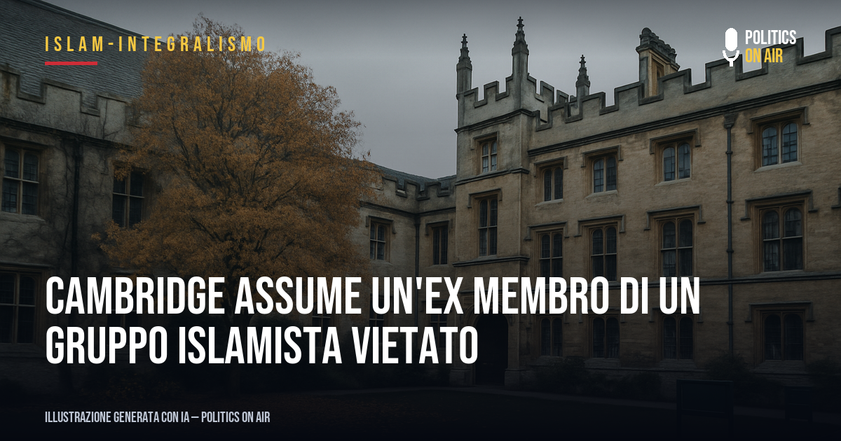 Cambridge assume un’ex membro di un gruppo islamista vietato