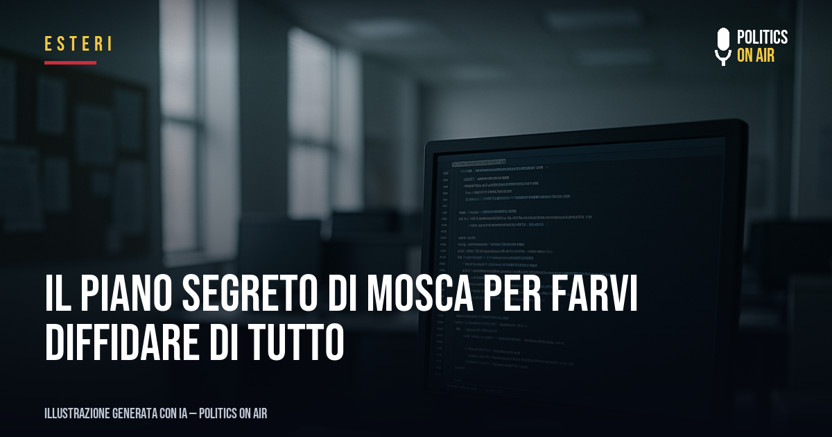Il piano segreto di Mosca per farvi diffidare di tutto