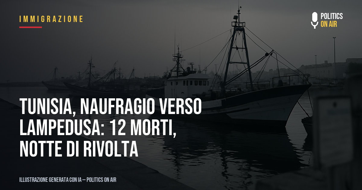 Tunisia, naufragio verso Lampedusa: 12 morti, notte di rivolta