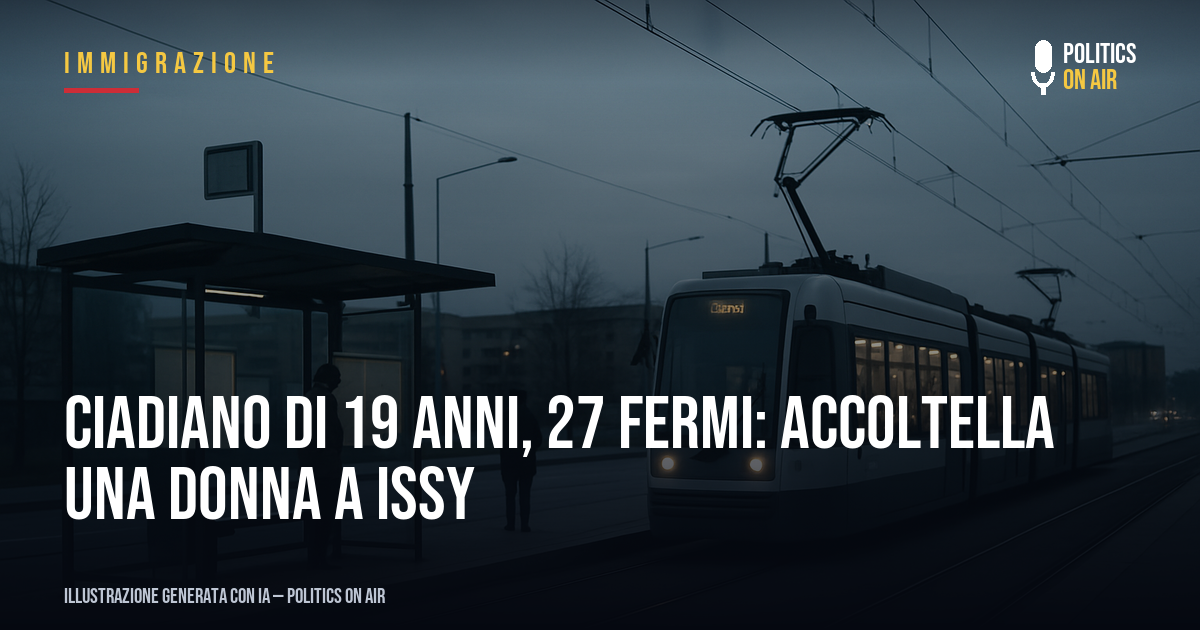 Ciadiano di 19 anni, 27 fermi: accoltella una donna a Issy