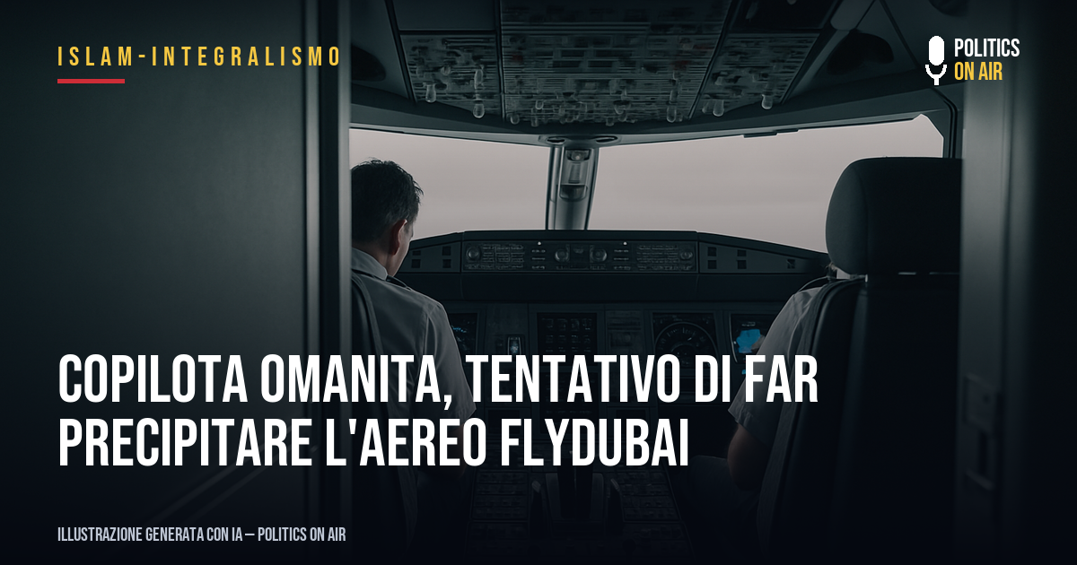 Copilota omanita, tentativo di far precipitare l’aereo FlyDubai