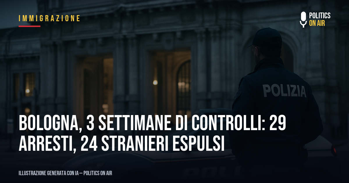 Bologna, 3 settimane di controlli: 29 arresti, 24 stranieri espulsi