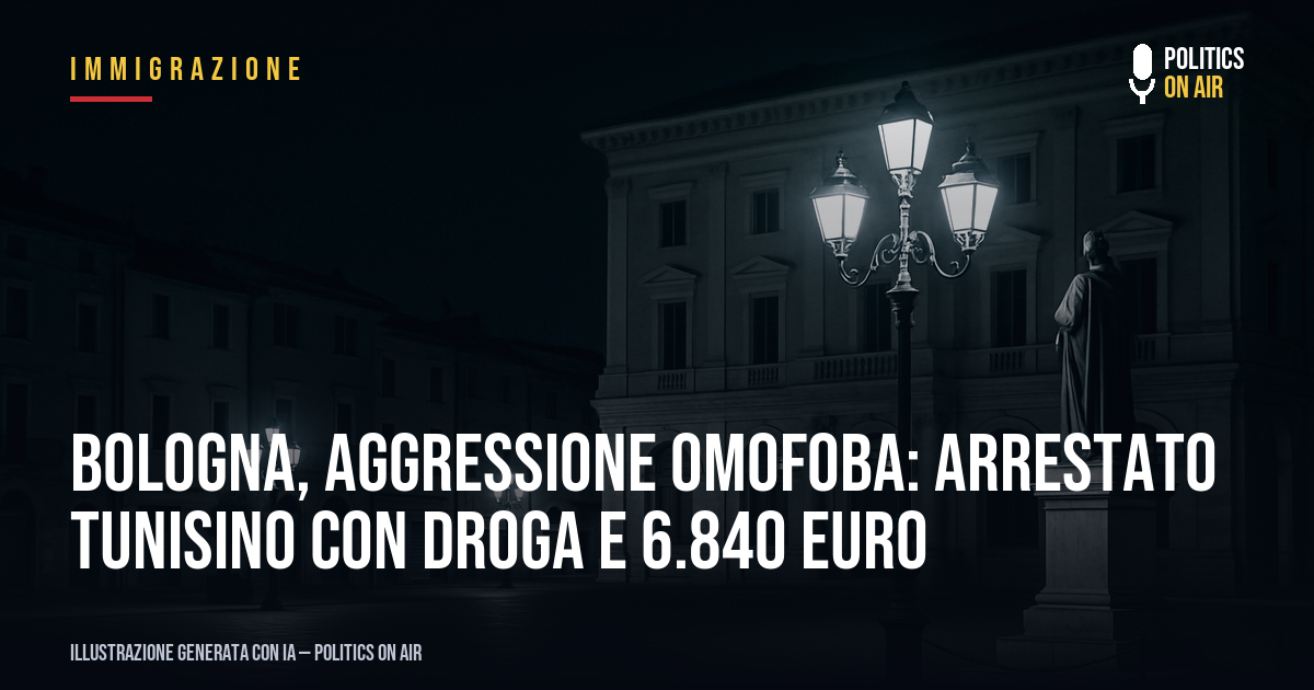 Bologna, aggressione omofoba: arrestato tunisino con droga e 6.840 euro