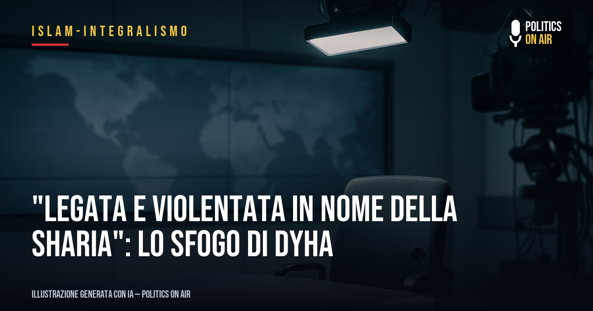 “Legata e violentata in nome della Sharia”: lo sfogo di Dyha