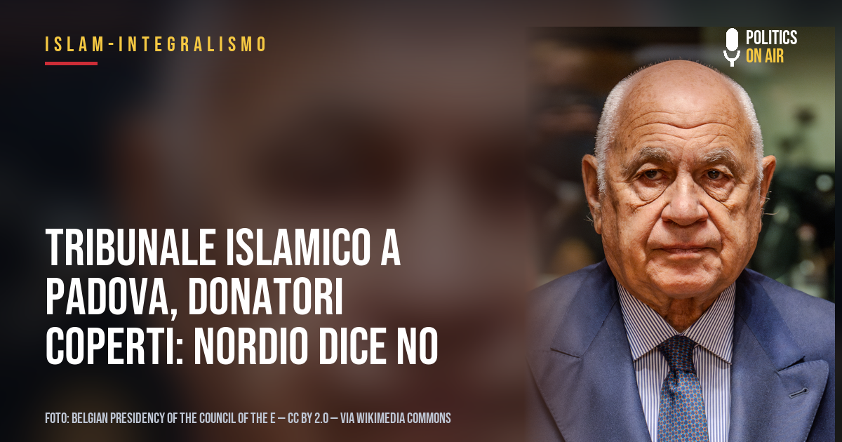 Tribunale islamico a Padova, donatori coperti: Nordio dice no
